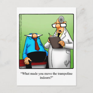 Funny Get Well Humour Postcard