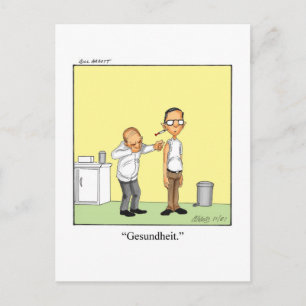 Funny Get Well Humour Postcard