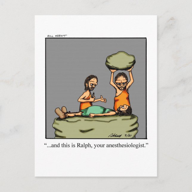 Funny Get Well Humour Postcard (Front)