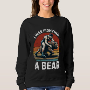 Funny Get Well Soon Broken Leg Surgery I Was Fight Sweatshirt