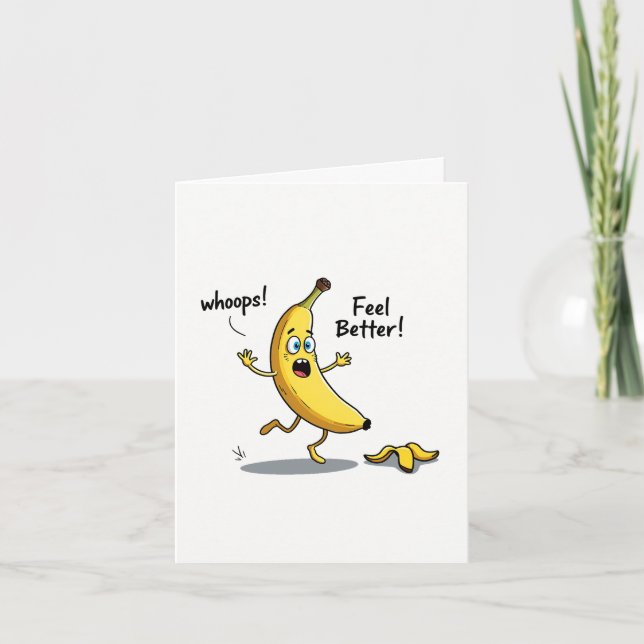 Funny Get Well Soon Card For Broken Leg (Front)