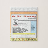 Funny Get Well Soon Prescription Medicine