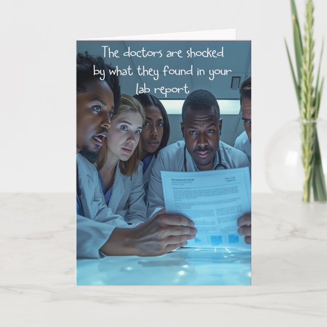 Funny get well wish for beer lover card (Front)