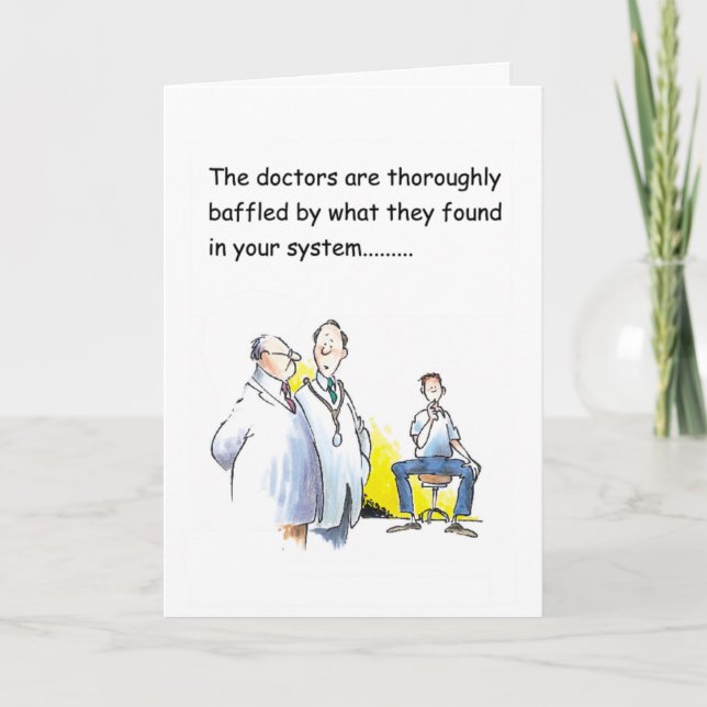 Funny get well wish for him card (Front)