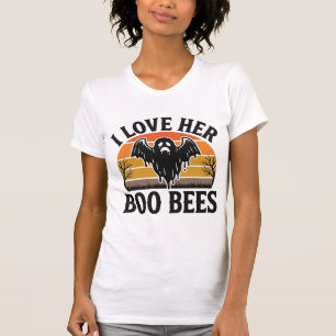Funny Ghost Bee Pun Vintage Halloween T-Shirt Desi