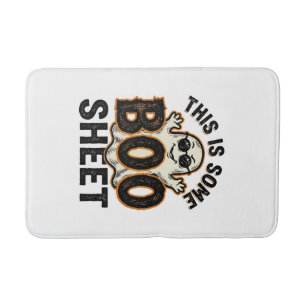 Funny Ghost Boo Sheet Vintage Halloween Shirt Desi Bath Mat