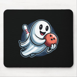 Funny Ghost Bowling Crew Mouse Mat
