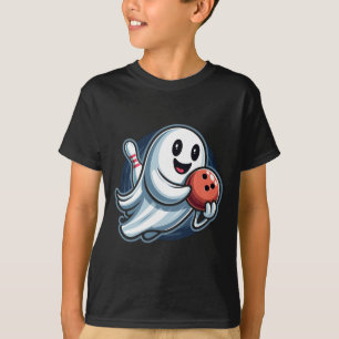 Funny Ghost Bowling Crew T-Shirt