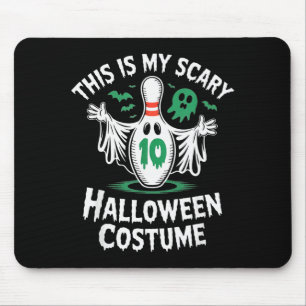 Funny Ghost Bowling League Team Halloween Humor Te Mouse Mat