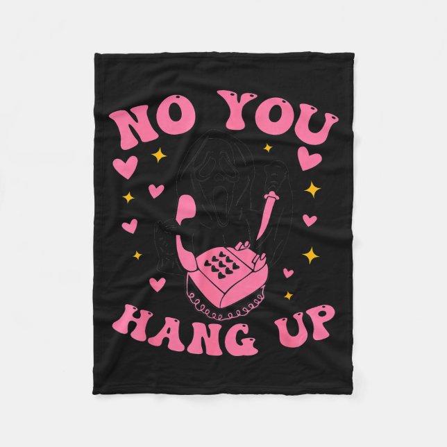 Funny Ghost Calling Halloween Y Costume No You Han Fleece Blanket (Front)
