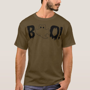 Funny Ghost Cat Boo Cat Halloween Party Cat Lovers T-Shirt