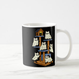 Funny Ghost Cats Cute Halloween Spooky Cat Ghost Coffee Mug
