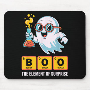 Funny Ghost Chemistry Boo The Element Of Surprise Mouse Mat