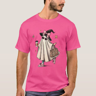 Funny Ghost Coffee Leopard Bag Boujee Boo-Jee Hall T-Shirt