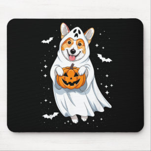 Funny Ghost Corgi Lovers Spooky Halloween Costume Mouse Mat