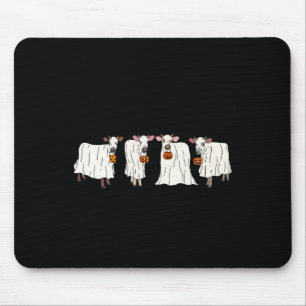Funny Ghost Cows Halloween Animals Cow Lover Spook Mouse Mat