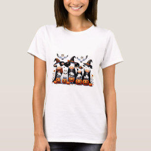 Funny Ghost Cows Halloween Animals Cow Owls Spooky T-Shirt