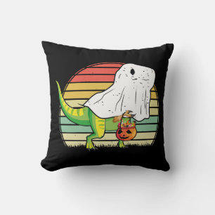 Funny Ghost Dinosaur Halloween Cushion