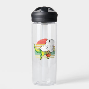 Funny Ghost Dinosaur Halloween Water Bottle