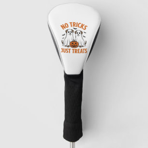 Funny Ghost Dog Halloween No Tricks Just Treats De Golf Head Cover