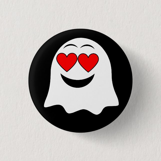 Funny Ghost emoji! 3 Cm Round Badge (Front)