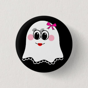 Funny Ghost emoji! 3 Cm Round Badge