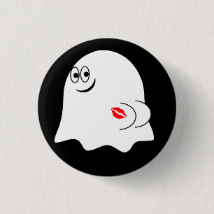 Funny Ghost emoji! 3 Cm Round Badge