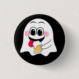 Funny Ghost emoji! 3 Cm Round Badge