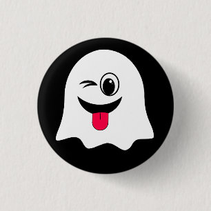 Funny Ghost emoji! 3 Cm Round Badge