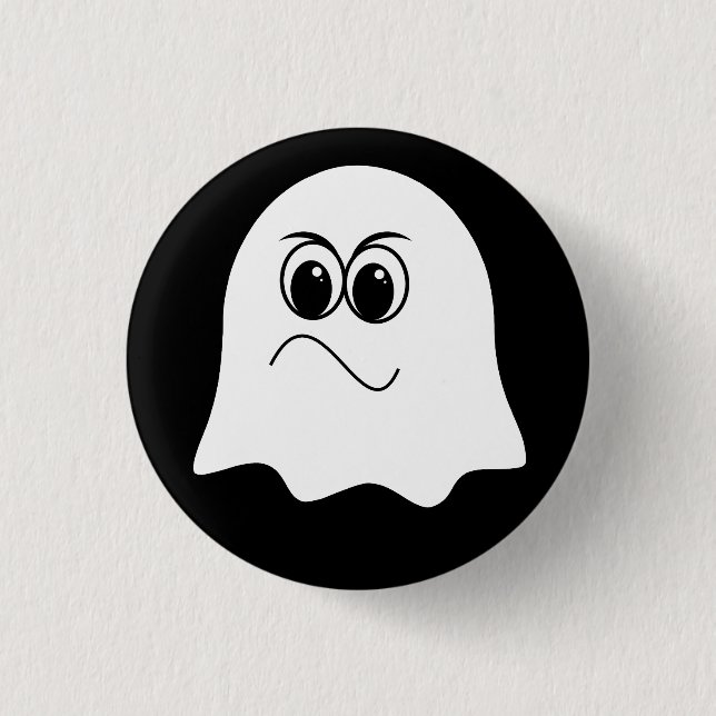 Funny Ghost emoji! 3 Cm Round Badge (Front)