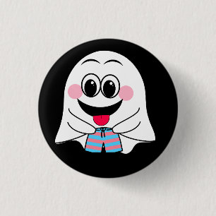 Funny Ghost emoji! 3 Cm Round Badge