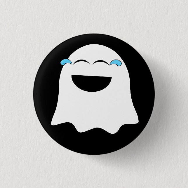 Funny Ghost emoji! 3 Cm Round Badge (Front)