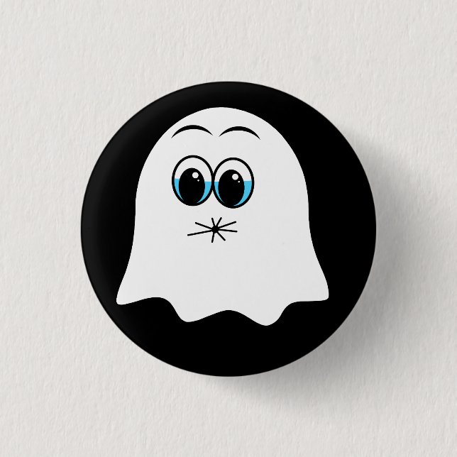 Funny Ghost emoji! 3 Cm Round Badge (Front)