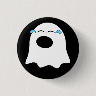 Funny Ghost emoji! 3 Cm Round Badge