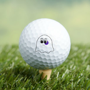 Funny Ghost emoji! Golf Balls