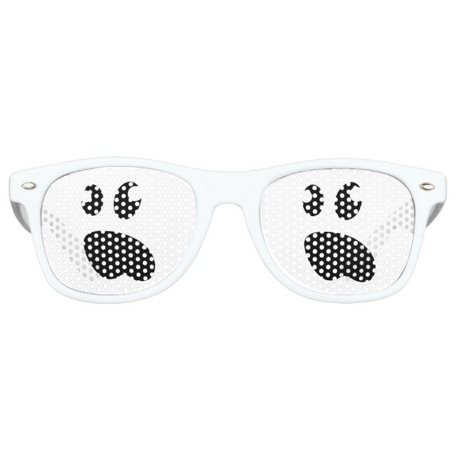 Funny ghost face Halloween costume party shades (Front)