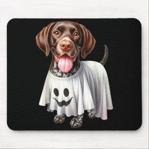 Funny Ghost German Shorthaired Pointer Dog Lover Mouse Mat