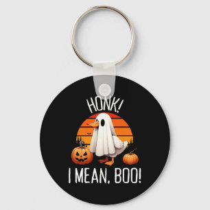 Funny Ghost Goose Honk I Mean Boo Key Ring