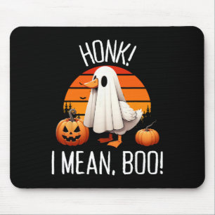 Funny Ghost Goose Honk I Mean Boo Mouse Mat