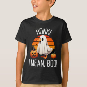 Funny Ghost Goose Honk I Mean Boo T-Shirt