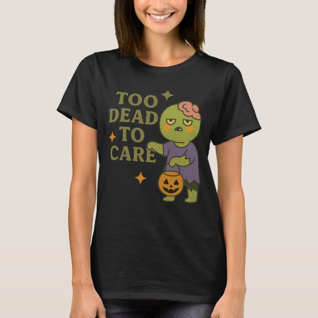 Funny Ghost Halloween Vibes T-Shirt (Front)