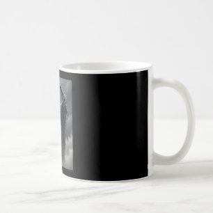 Funny ghost heart hands scary face halloween coffee mug