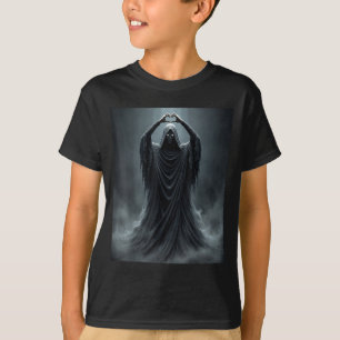 Funny ghost heart hands scary face halloween T-Shirt