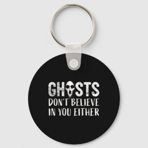 Funny Ghost Hunting Paranormal Investigator Ghosts Key Ring