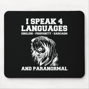 Funny Ghost Hunting Shirt Sarcastic Paranormal Gho Mouse Mat