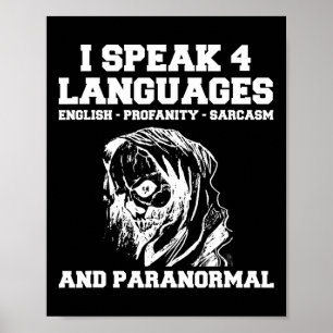 Funny Ghost Hunting Shirt Sarcastic Paranormal Gho Poster