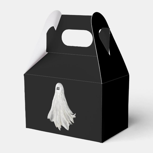 Funny Ghost Of Halloween Past Drawing Favour Box (Front Side)