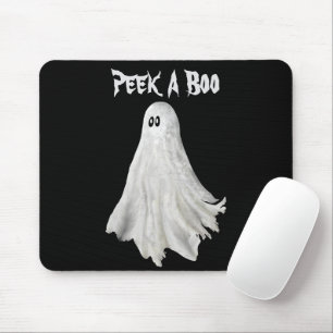 Funny Ghost Of Halloween Past Drawing Mouse Mat