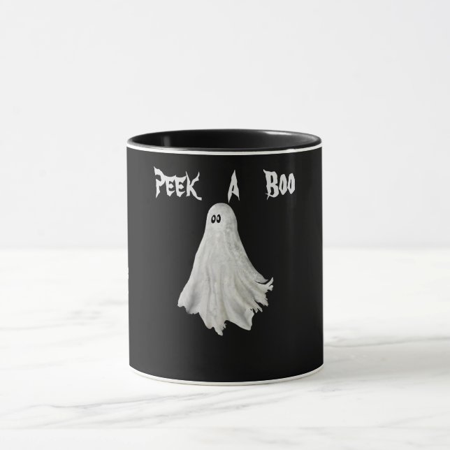 Funny Ghost Of Halloween Past Drawing Mug (Center)