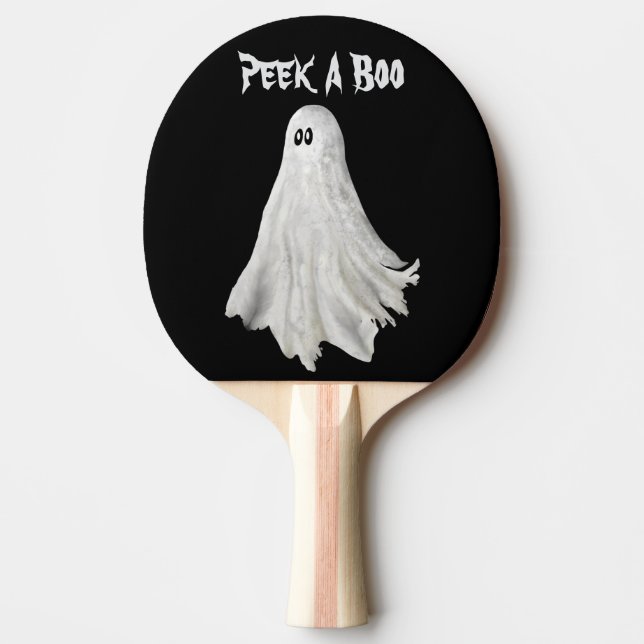 Funny Ghost Of Halloween Past Drawing Ping Pong Paddle (Front)
